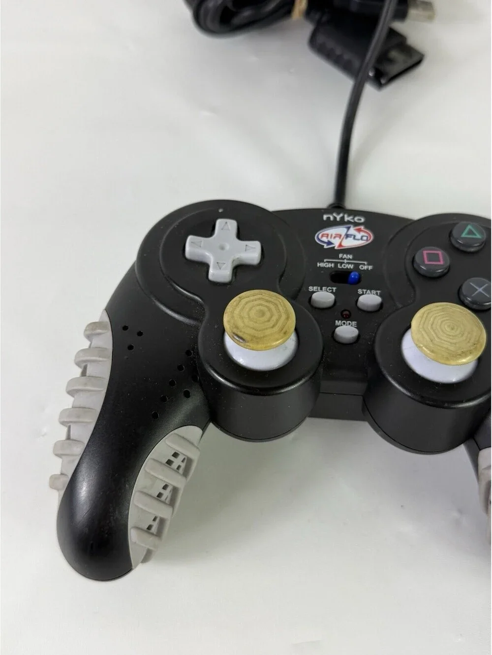 AS IS PLEASE READ NYKO AIR FLO XL PS2 & USB PC Controller Cooling Fan Built In